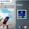 Home Theater Stereo Sound Wifi BT Wall Amplifier 4'' Touch Screen Android 10.0 Support Voice Control Remote Control Music Player