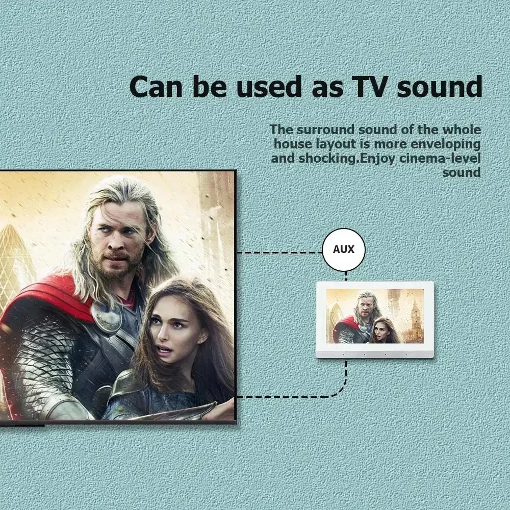 Smart Audio System Home Theater Sound Amplifier Wall Android WiFi Bluetooth Amp with 6 inch Stereo Ceiling Speaker Diy Kit Hotel - Image 3