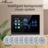 Smart Audio System Home Theater Sound Amplifier Wall Android WiFi Bluetooth Amp with 6 inch Stereo Ceiling Speaker Diy Kit Hotel