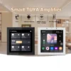 Android 11 system 4 inch touch screen smart home audio device, Alexa voice control, WiFi background music wall amplifier, google