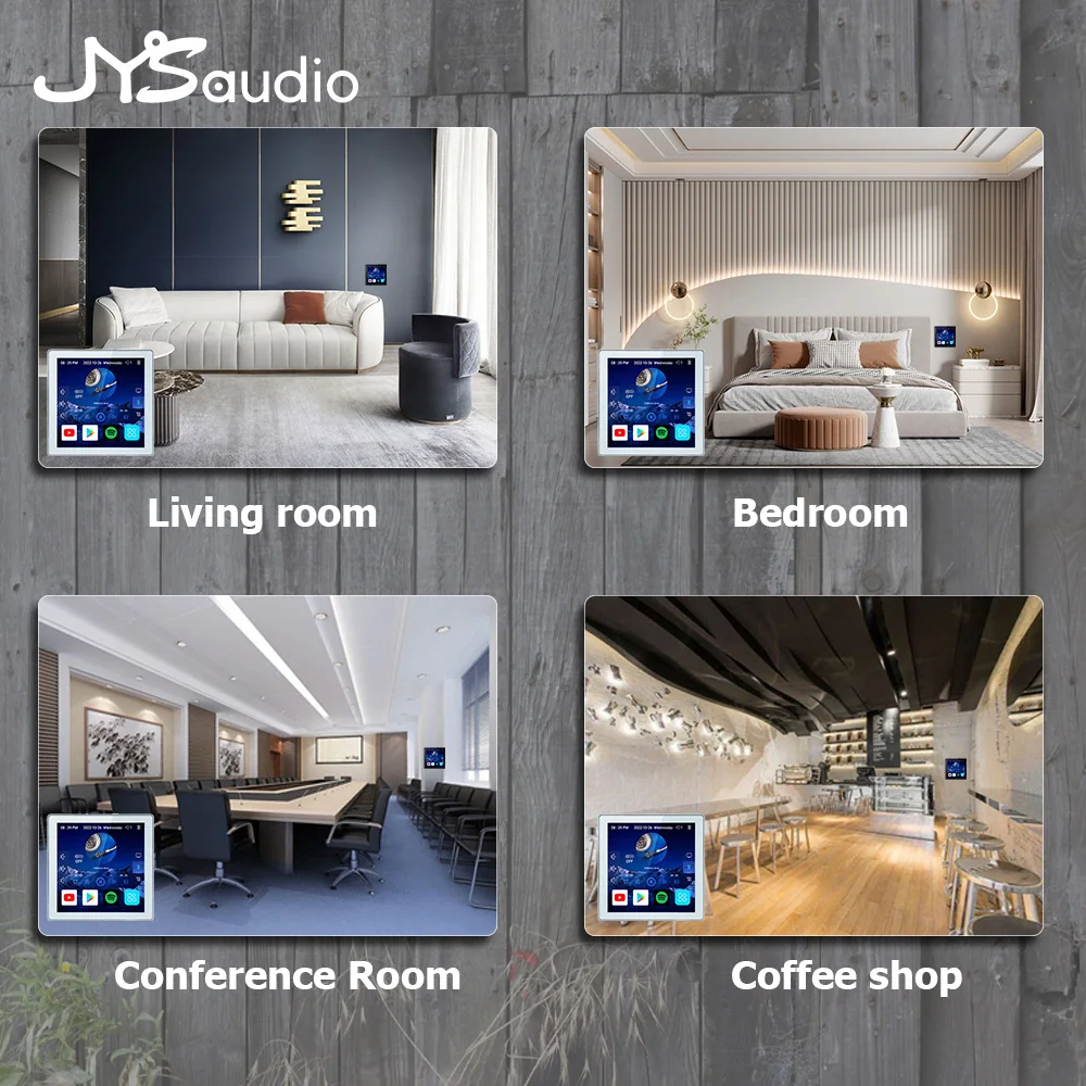 4 Inch Smart Alexa WiFi Wall Amplifier Audio Music Android 10.0 System Bluetooth Amp Home Theater HiFi Stereo For TV Projector - Image 5